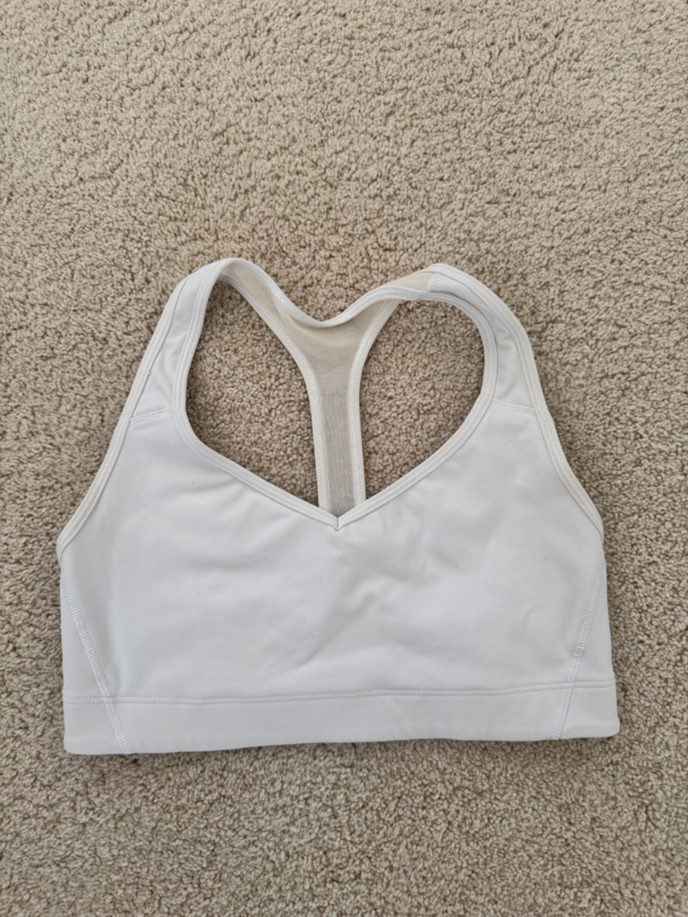 Victoria’s Secret Sport VSX White Racerback Sports Bra